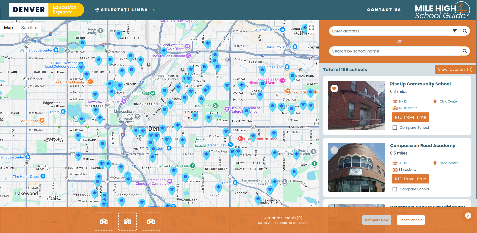 Denver School Explorer Guide Screenshot
